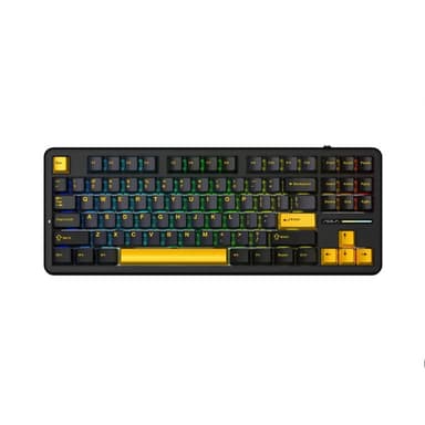 Bàn phím cơ gaming AULA F87 (3 Mode/ Đen+Xanh đậm+Cam/ Greywood V3 Switch)