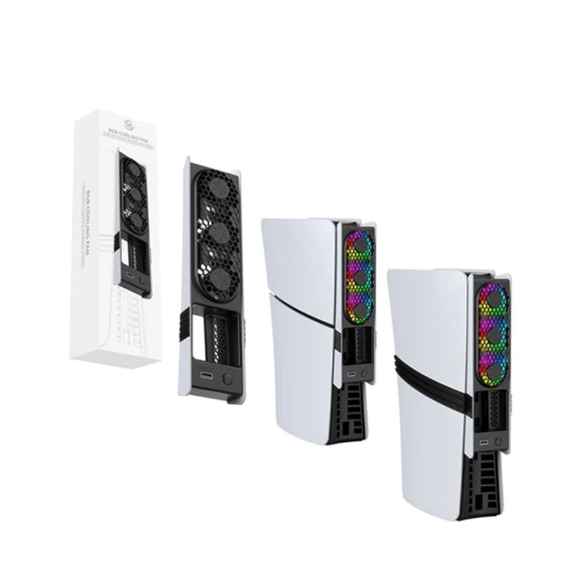 Quạ tản nhiệt JYS cho Playstation 5 SlimPro màu trắng (JYS-P5175) 0