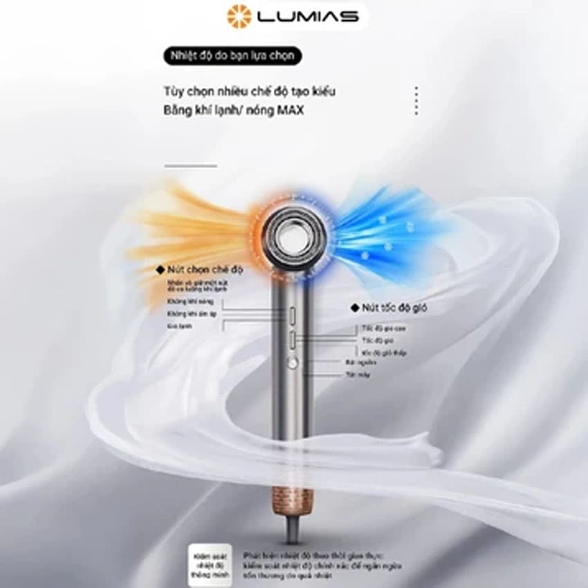 Máy Sấy Tóc Tốc Độ Cao Lumias HDL-200M - Màu Xám 6