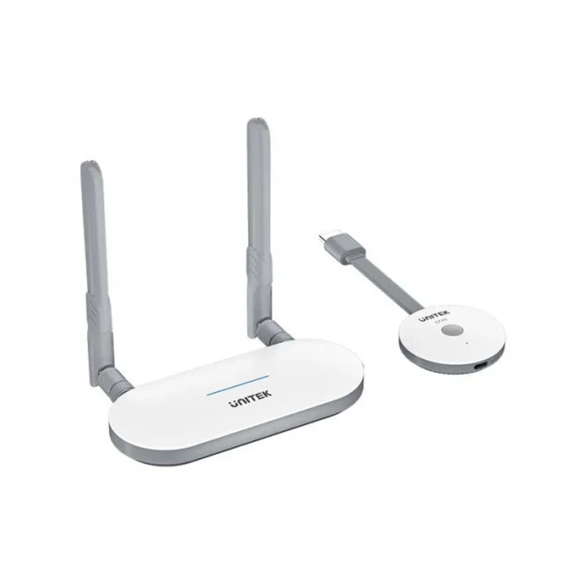 Bộ phát nhận tín hiệu HDMI không dây 50m 1080p@60hz sóng 2.4Ghz và 5Ghz Unitek V1183A01 cao cấp 0