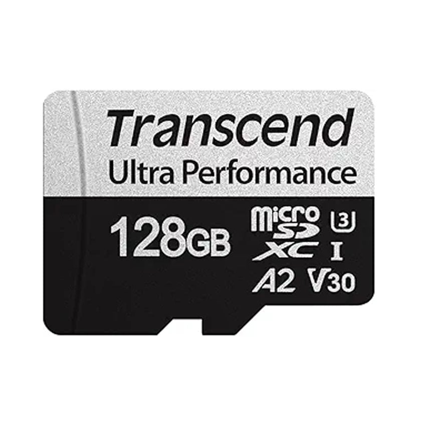 Thẻ nhớ Transcend 128GB microSD w adapter UHS-I U3 C10 V30 A2 Ultra Performance (TS128GUSD340S) 0