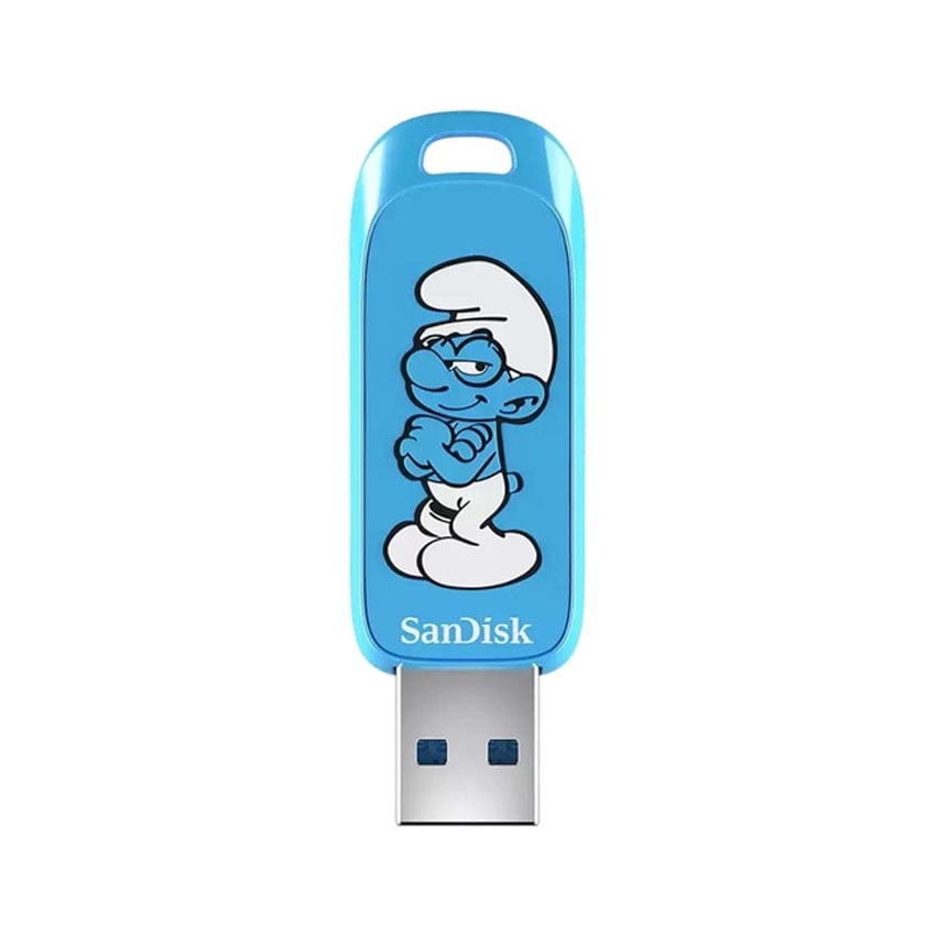 USB SanDisk 64GB USB 3.2 Type-A 130MB/s, Brainy Smurf Edition
