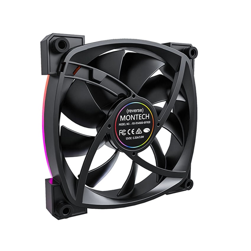 Fan Case Tản Nhiệt MONTECH RX 140 PWM BLACK (Cánh ngược) 1