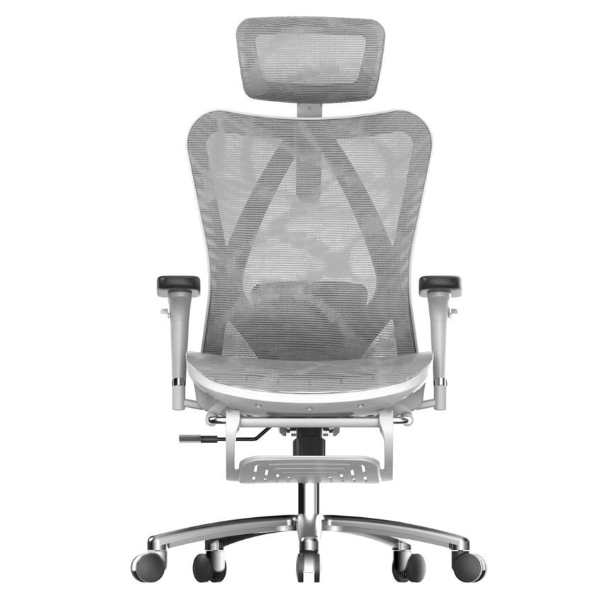 Ghế Công Thái Học Ergonomic Sihoo M57-N102 - Black Frame Grey Mesh(GHEG0974) 0