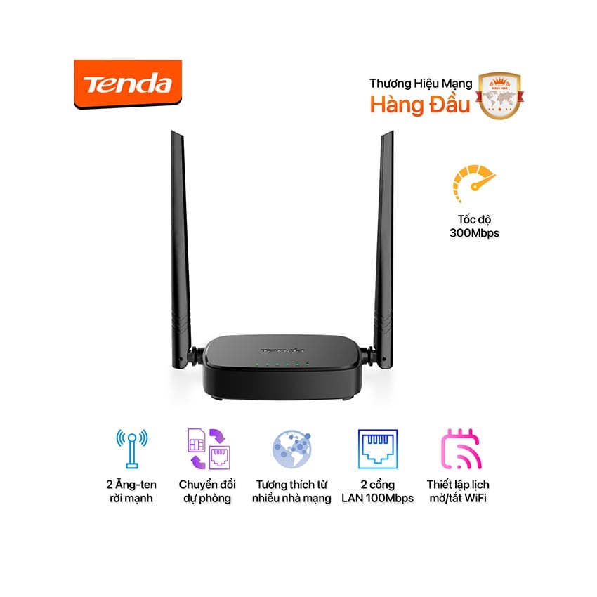 Router Wifi Tenda 4G05 dùng SIM 4G LTE 300Mbps(RTTE0030) 0