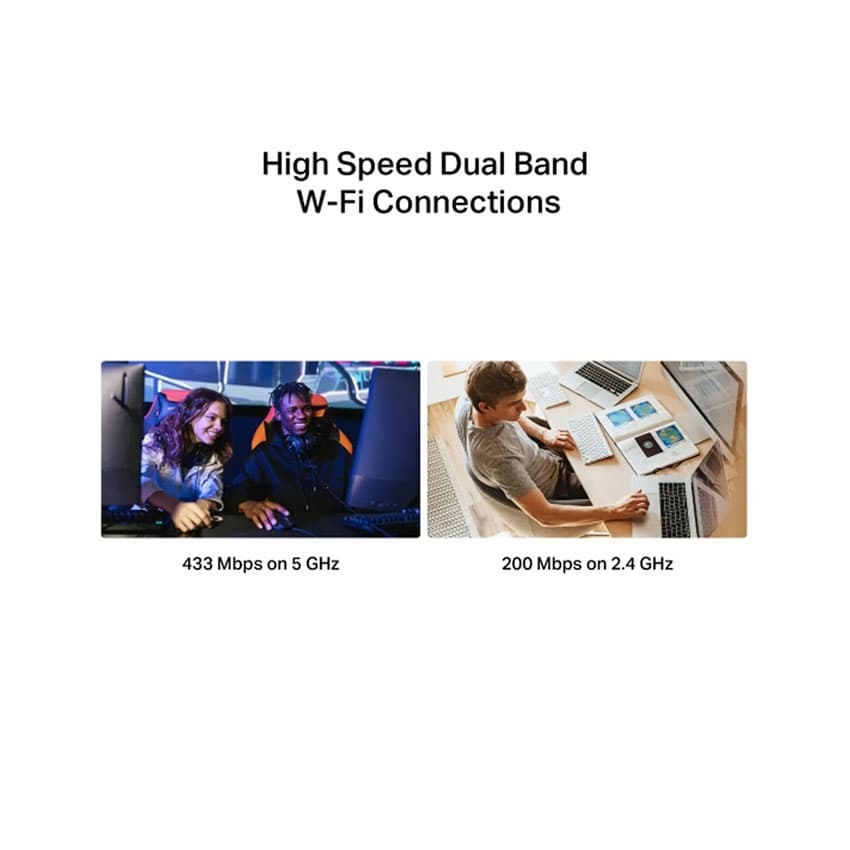 Card mạng không dây USB Wifi Mercusys MA20N AC650 4