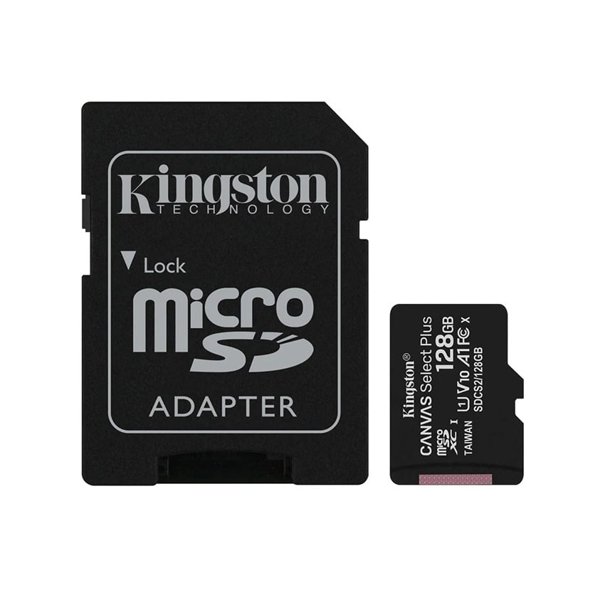 Thẻ Nhớ Kingston 128GB Micro SD Class 10 SDCS2128GB (Có adapter) (MEST161)-(Hàng thanh lý) 0