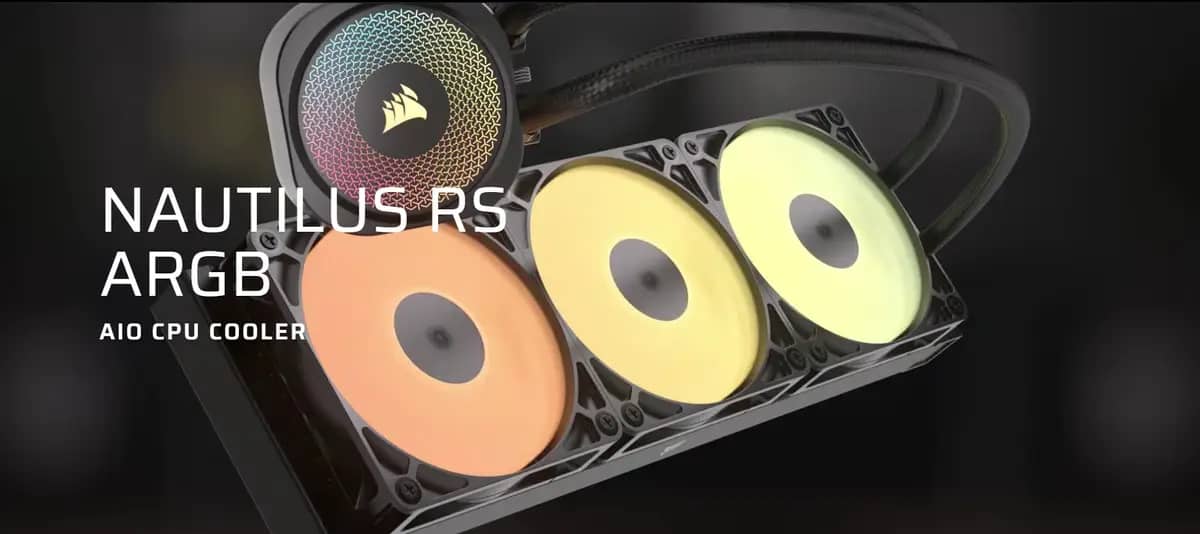 tan nhiet nuoc corsair nautilus 240 argb black 1