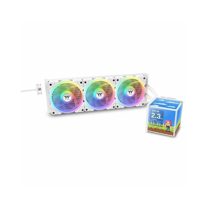 Tản nhiệt nước THERMALTAKE MINECUBE 360 Ultra ARGB Snow Edition - White 0