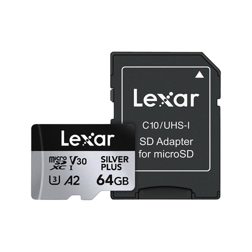 Thẻ nhớ Lexar 64GB Professional SILVER PLUS microSDXC - LMSSIPL064G-BNANG 0