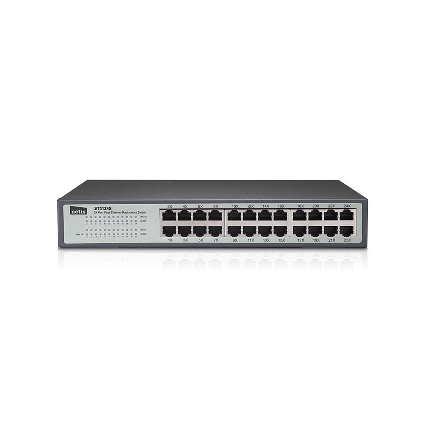 Switch Netis ST3124S (24 port 10100M - Vỏ kim loại) 0