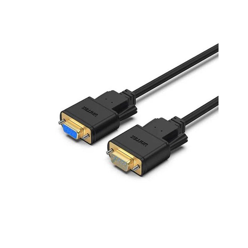 Cáp Com RS232 Unitek YC706ABK (Male to Female) 1.5m