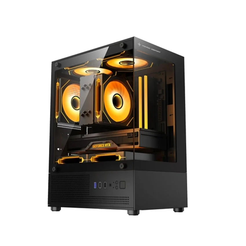 Vỏ case KENOO KENOO ESPORT MK120 - Đen (mATX / 0 fan)