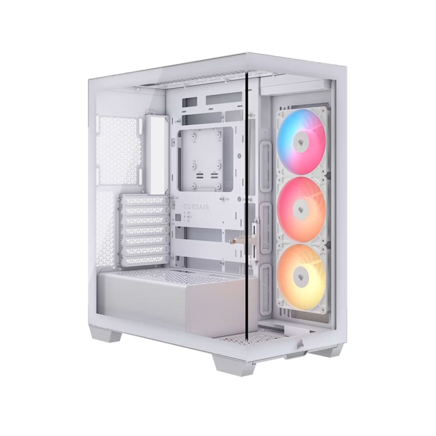 Vỏ máy tính Corsair 3500X RS-R ARGB Tempered Glass - White (eATX/3 fan ARGB) 0
