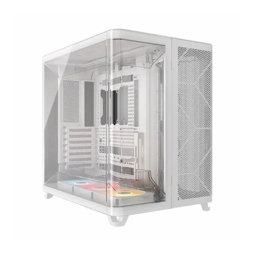 Vỏ máy tính Corsair AIR 5400 RS-R ARGB Tempered Glass - White (eATX/3 fan ARGB) 0