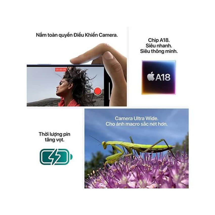 Điện thoại di động iPhone 16 Plus 128GB Black (MXVU3VN/A) 4