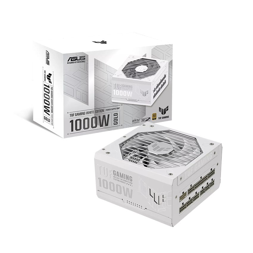 Nguồn Asus TUF Gaming 1000W Gold ATX3.1 White ( Pcie 5.1/80 Plus Gold/Full Modular) Nguồn Asus TUF Gaming 1000W Gold ATX3.1 White ( Pcie 5.1/80 Plus Gold/Full Modular)