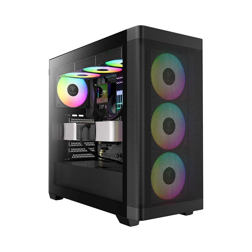 Vỏ Case GAMDIAS ATHENA M3 MESH BLACK (eATX/Mid tower/4Fan)