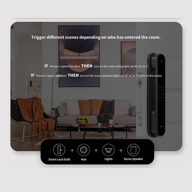 Khóa cửa thông minh D100 Zigbee Aqara