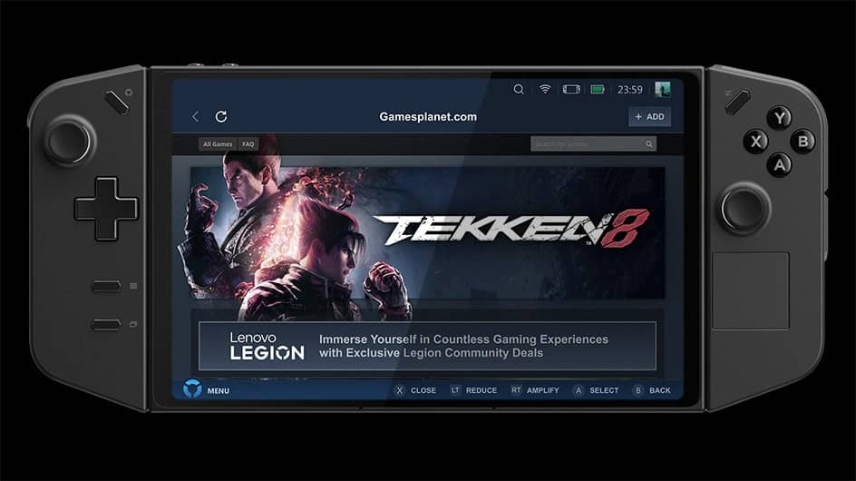 Máy chơi game cầm tay LENOVO LEGION GO 8APU1 (83E1004KVN) 11
