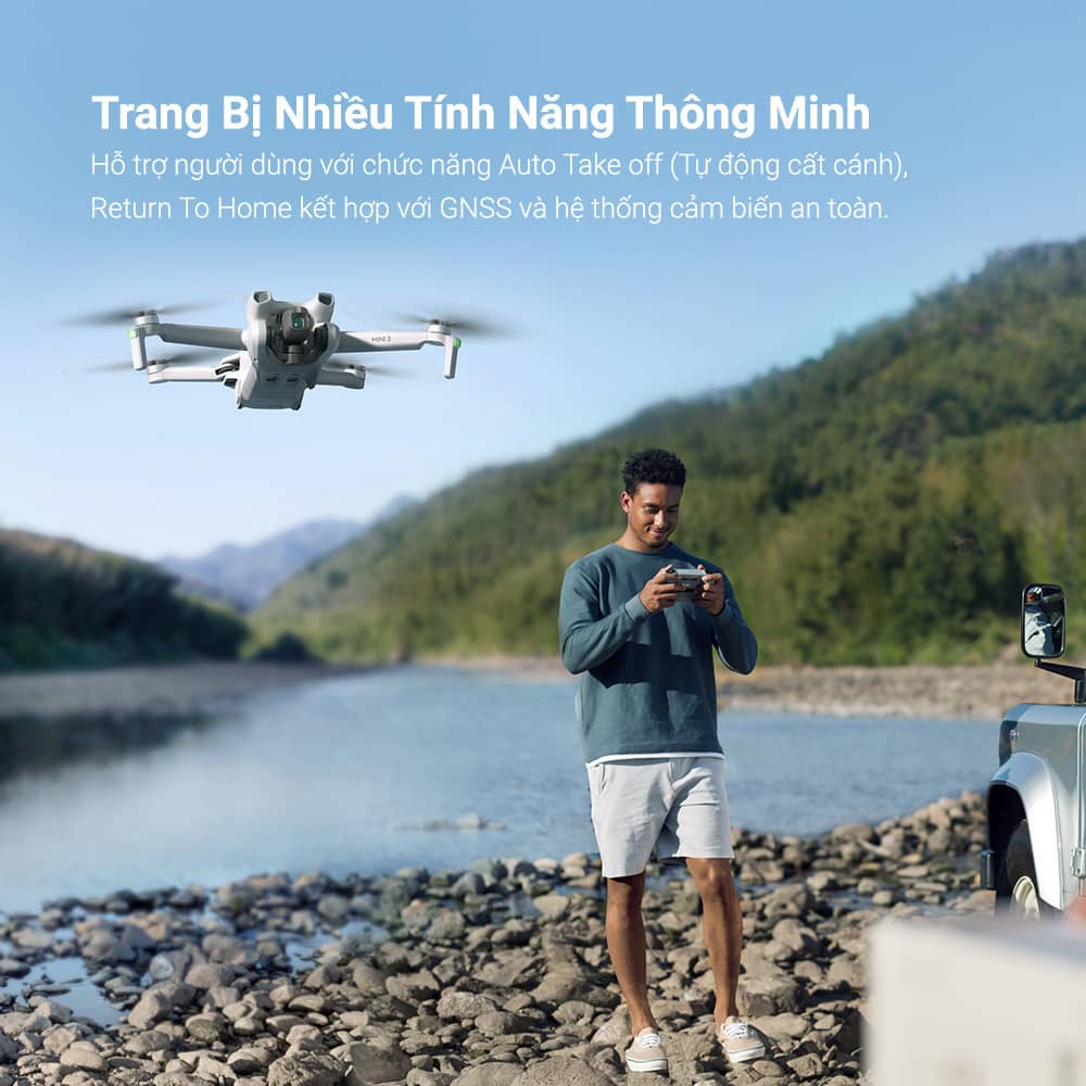 người dùng dji mini 3 được trải nghiệm nhiều tính năng thông minh