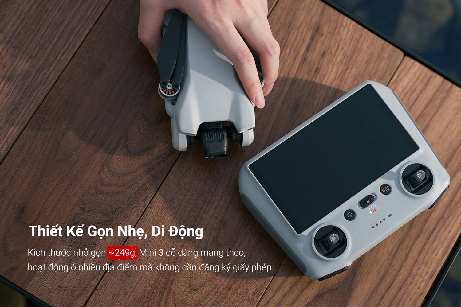 dji mini 3 có trọng lượng <249g