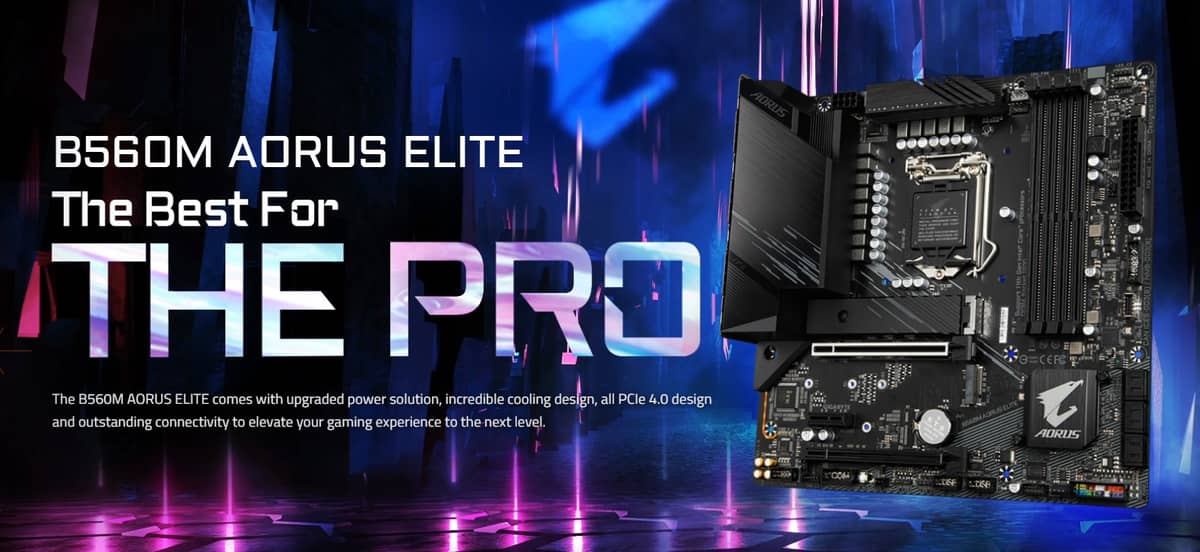 Mainboard Gigabyte B560M-AORUS ELITE - HACOM 1