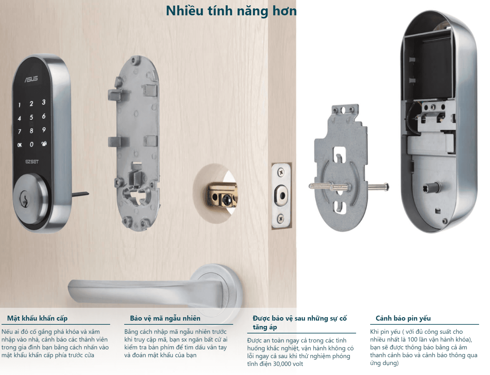 Khóa cửa thông minh - SmartHome Asus DL101 2