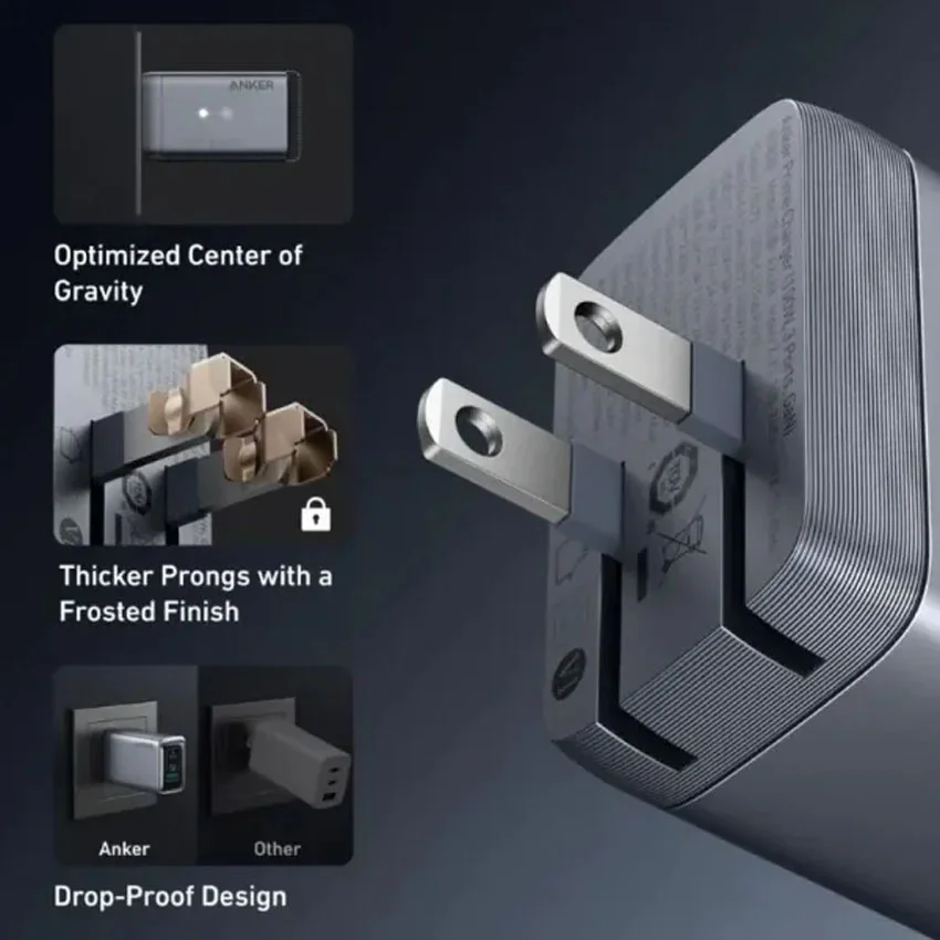 Củ sạc Anker GaN Prime 2C1A 100W Bạc (Silver) B2C_A2688141 2