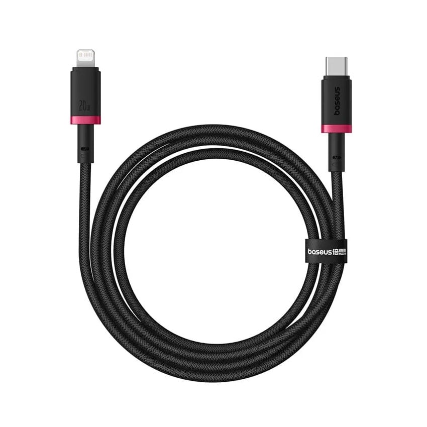 Cáp sạc nhanh hiệu Baseus Dura Series Type-C to iP 20W 1m - Màu đỏ đen
