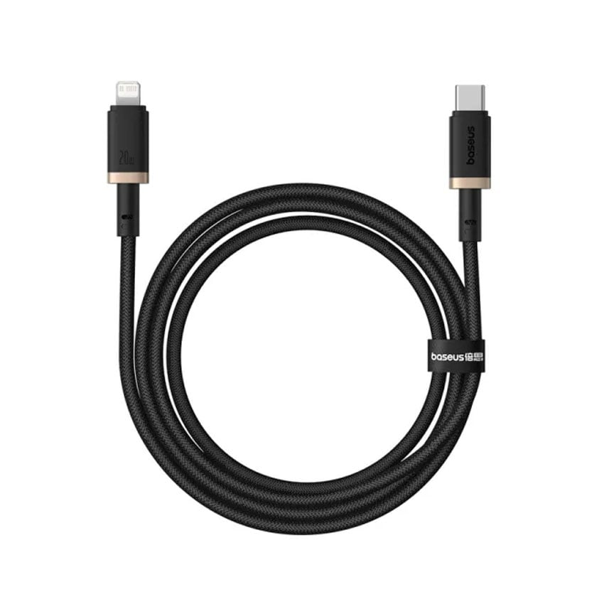 Cáp sạc nhanh hiệu Baseus Dura Series Type-C to iP 20W 1m - Màu vàng đen 4