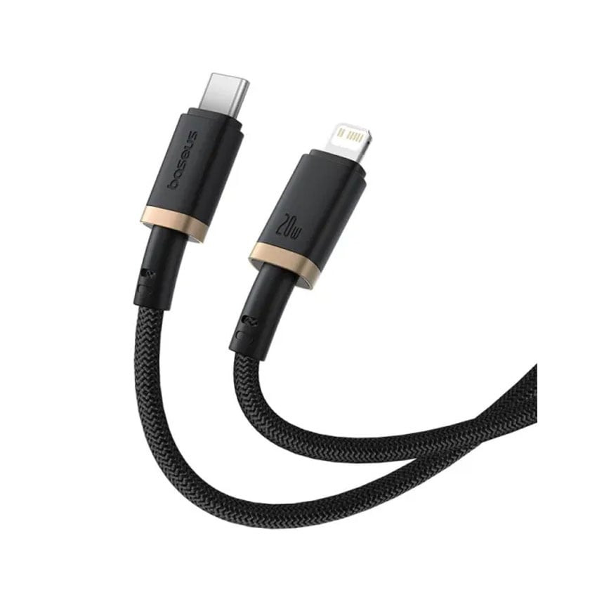 Cáp sạc nhanh hiệu Baseus Dura Series Type-C to iP 20W 1m - Màu vàng đen 3