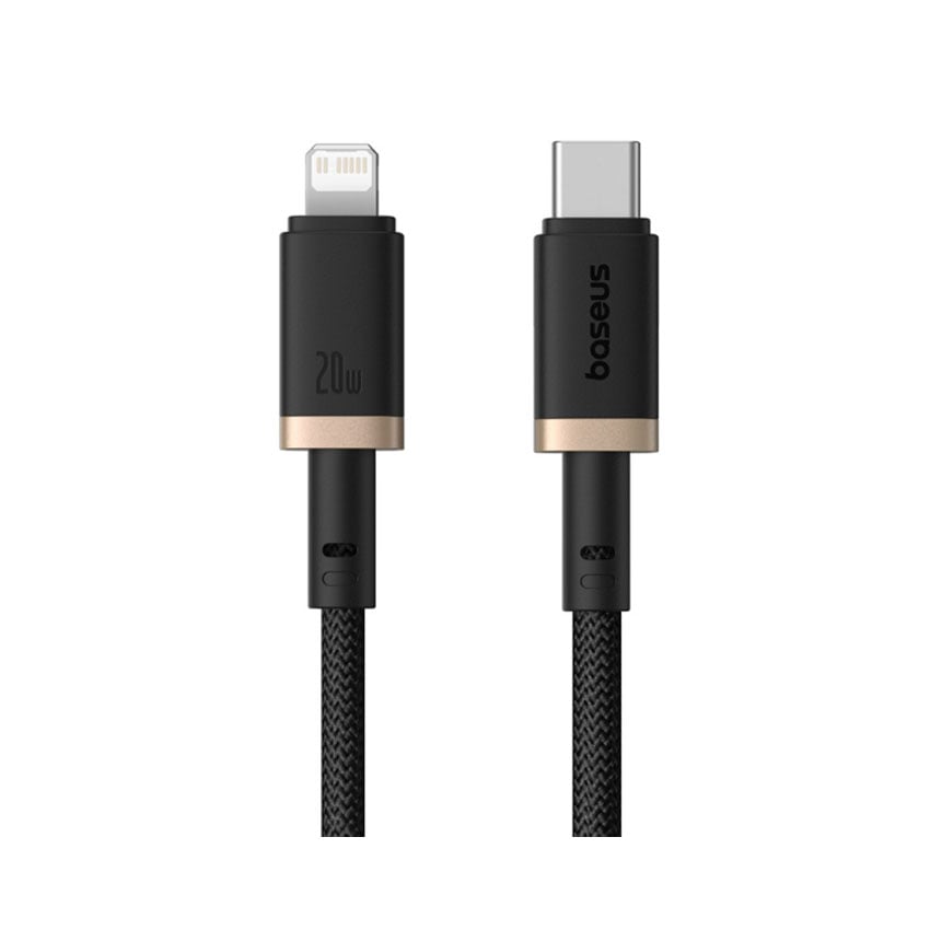 Cáp sạc nhanh hiệu Baseus Dura Series Type-C to iP 20W 1m - Màu vàng đen