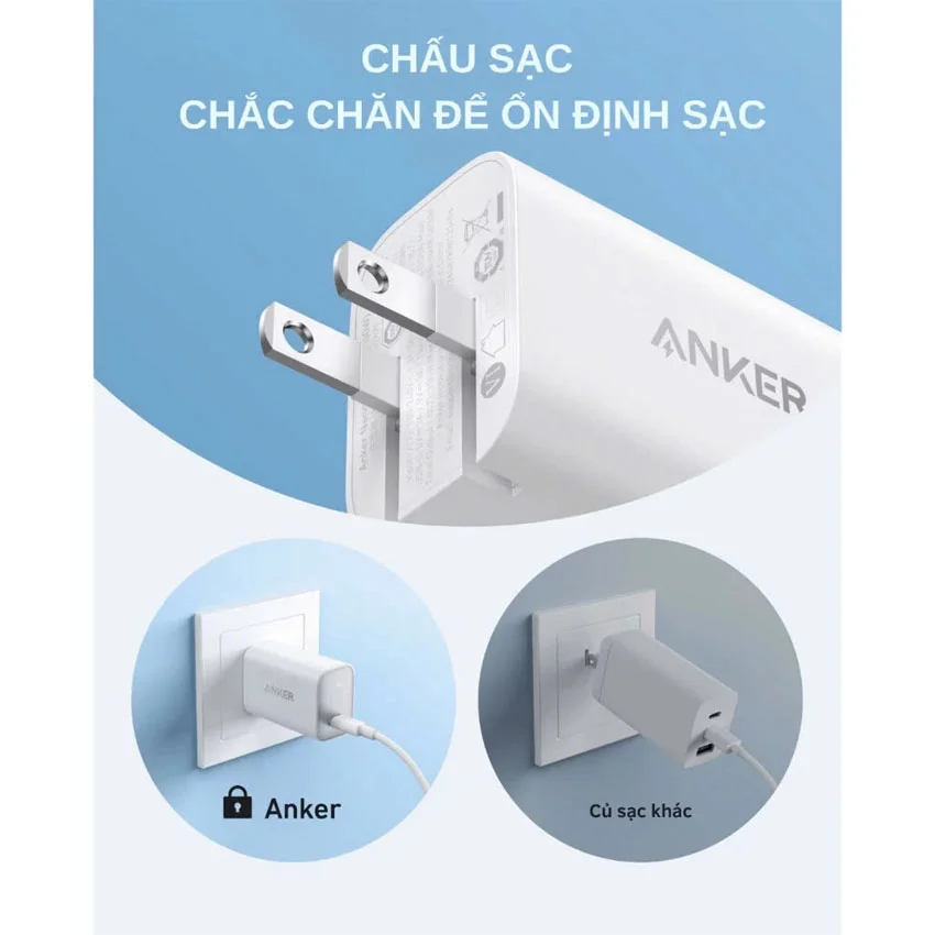 Củ sạc Anker Nano 1C 100W (with USB-C Cable) Đen (Black) B2C_B2679 2