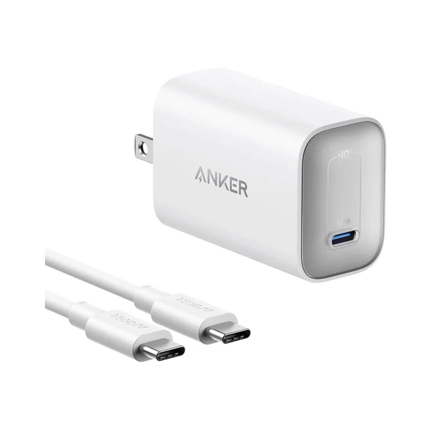 Củ sạc Anker Nano 1C 100W (with USB-C Cable) Trắng (White) B2C_B2679