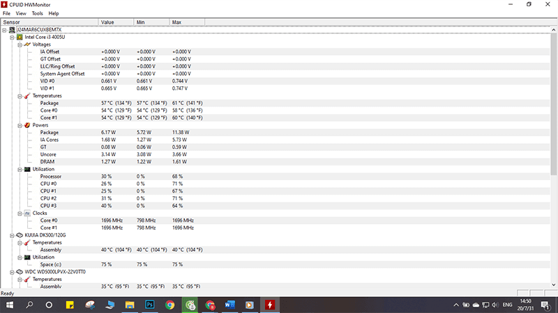 kiểm tra nhiệt độ laptop, kiểm tra nhiệt độ của laptop, kiểm tra nhiệt độ cpu laptop, kiểm tra nhiệt độ laptop win 10