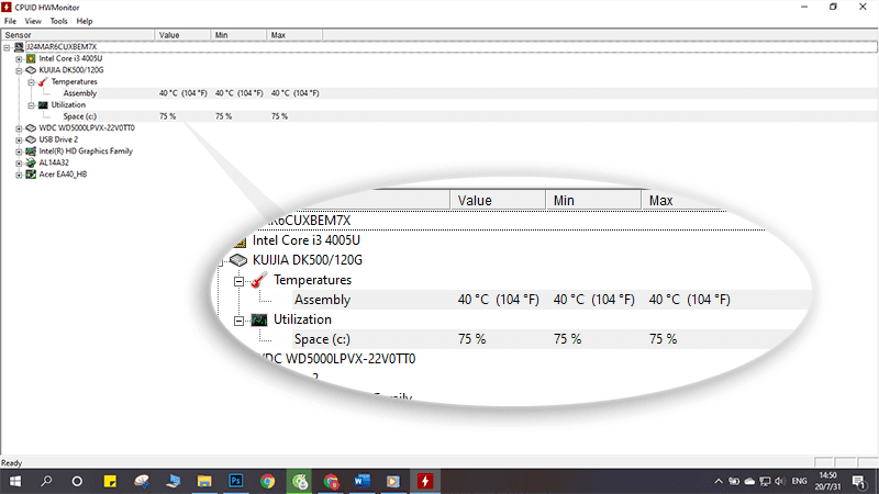 kiểm tra nhiệt độ laptop, kiểm tra nhiệt độ của laptop, kiểm tra nhiệt độ cpu laptop, kiểm tra nhiệt độ laptop win 10