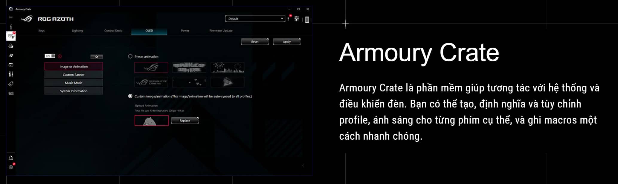 Bàn phím Gaming Asus ROG Azoth NX SM Black _ 90MP031B-BKUA01 17