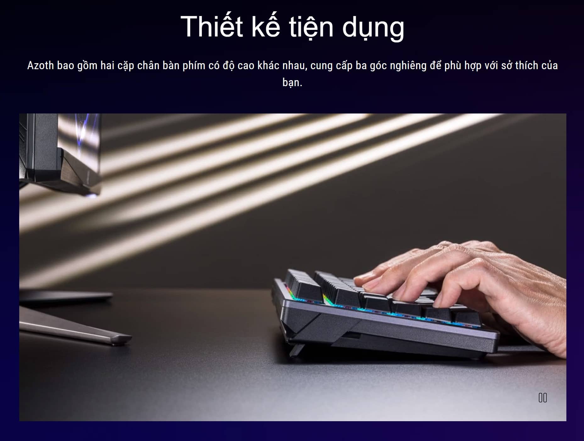 Bàn phím Gaming Asus ROG Azoth NX SW _ 90MP031A-BKUA01 15