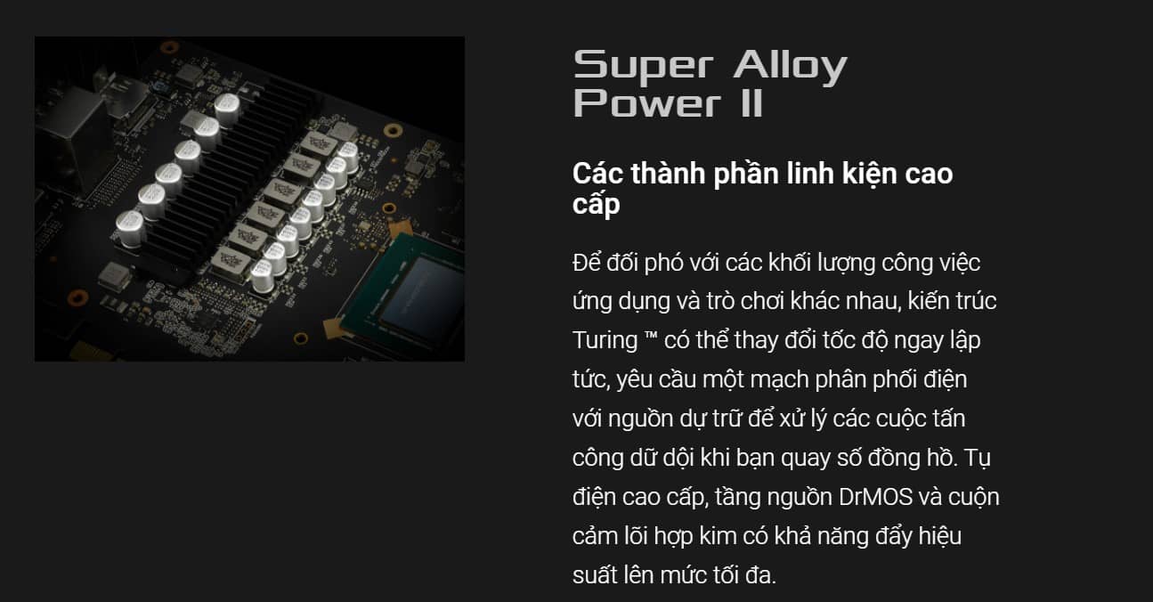 Card màn hình Asus DUAL RTX 2060-O6G EVO (6GB GDDR6, 192-bit, DVI+HDMI+DP, 1x8-pin)