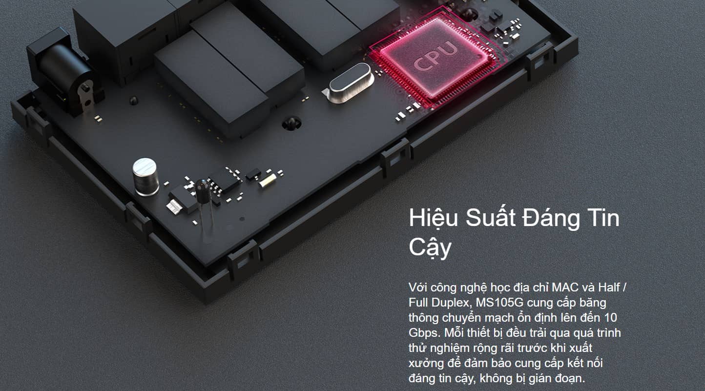 Switch Chia Mạng Mercusys MS105G (5 Cổng 10/100/1000Mbps vỏ nhựa)