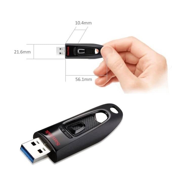 USB SanDisk CZ48 32GB, USB 3.0 Ultra SDCZ48-032G-G462 Màu Xanh Blue Pha Đỏ ảnh 1