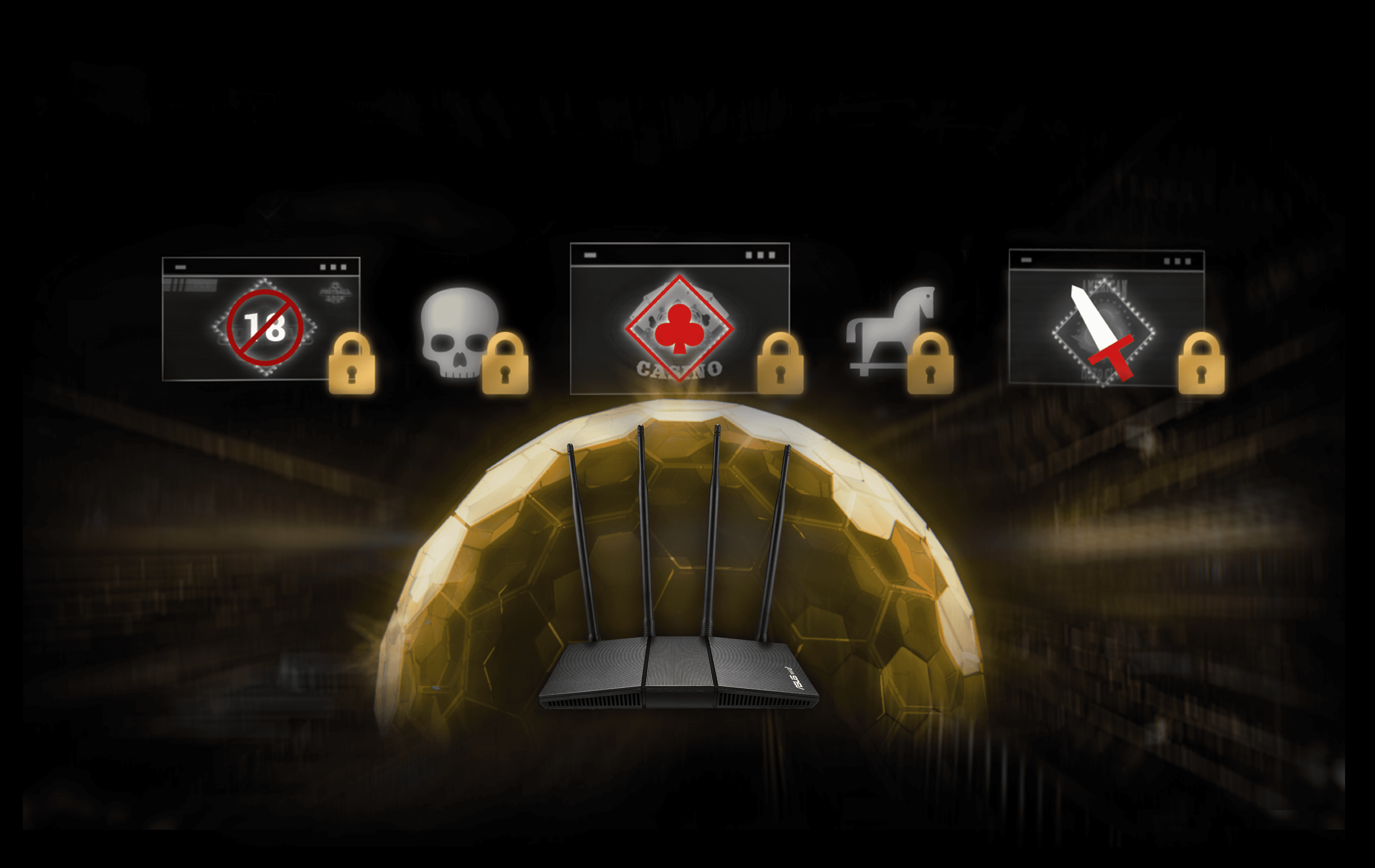 Bộ phát wifi ASUS RT-AX1800HP V2 4