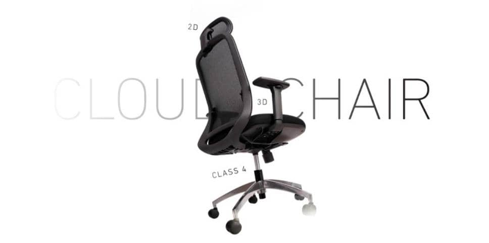 Ghế công thái học HyperWork Cloud Chair - Màu xám bạc