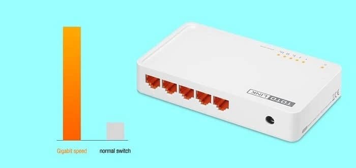 Switch Totolink 5P 10/100/1000Mbps S505G V3 4