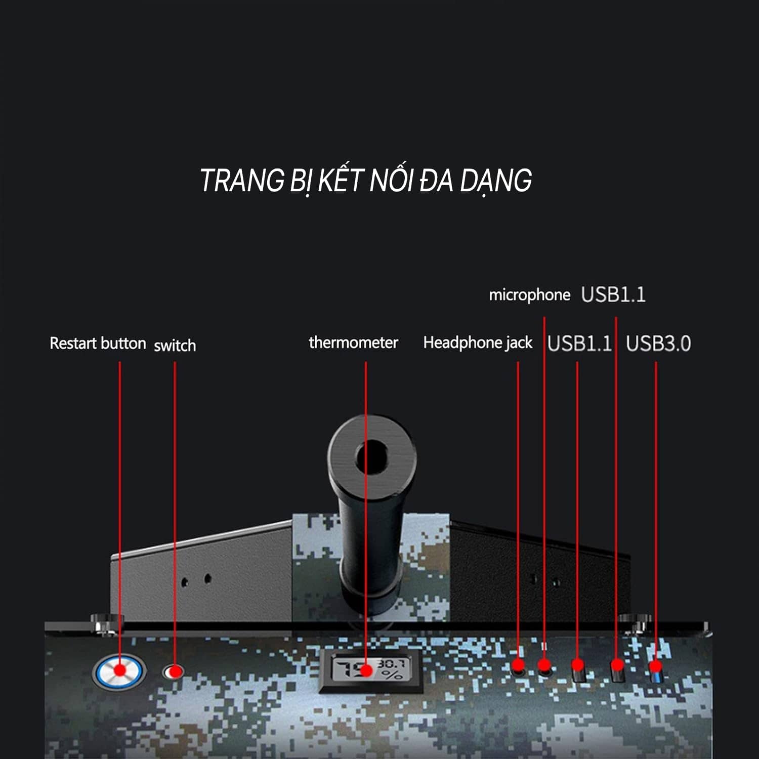 Vỏ Case Gaming TANK (E-ATX/Mid Tower)