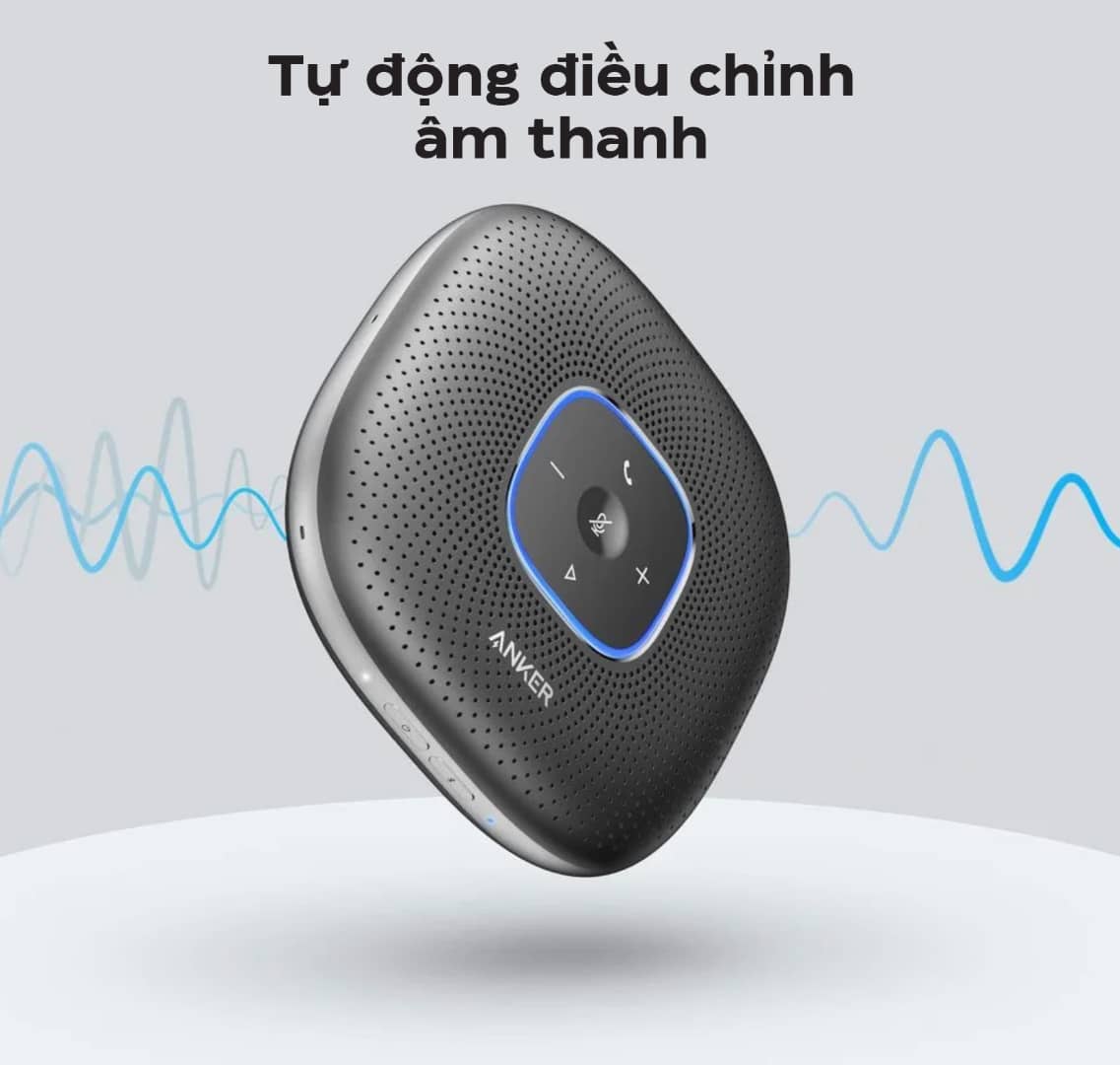 Loa hội nghị không dây Anker PowerConf - A3301 - Màu đen