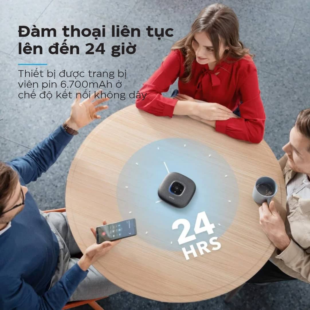 Loa hội nghị không dây Anker PowerConf - A3301 - Màu đen