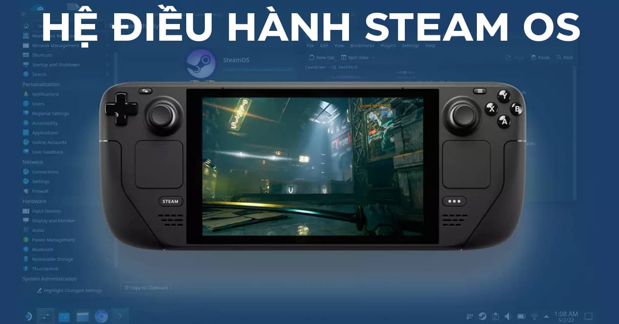 Máy chơi game cầm tay Steam Deck OLED 1TB 13