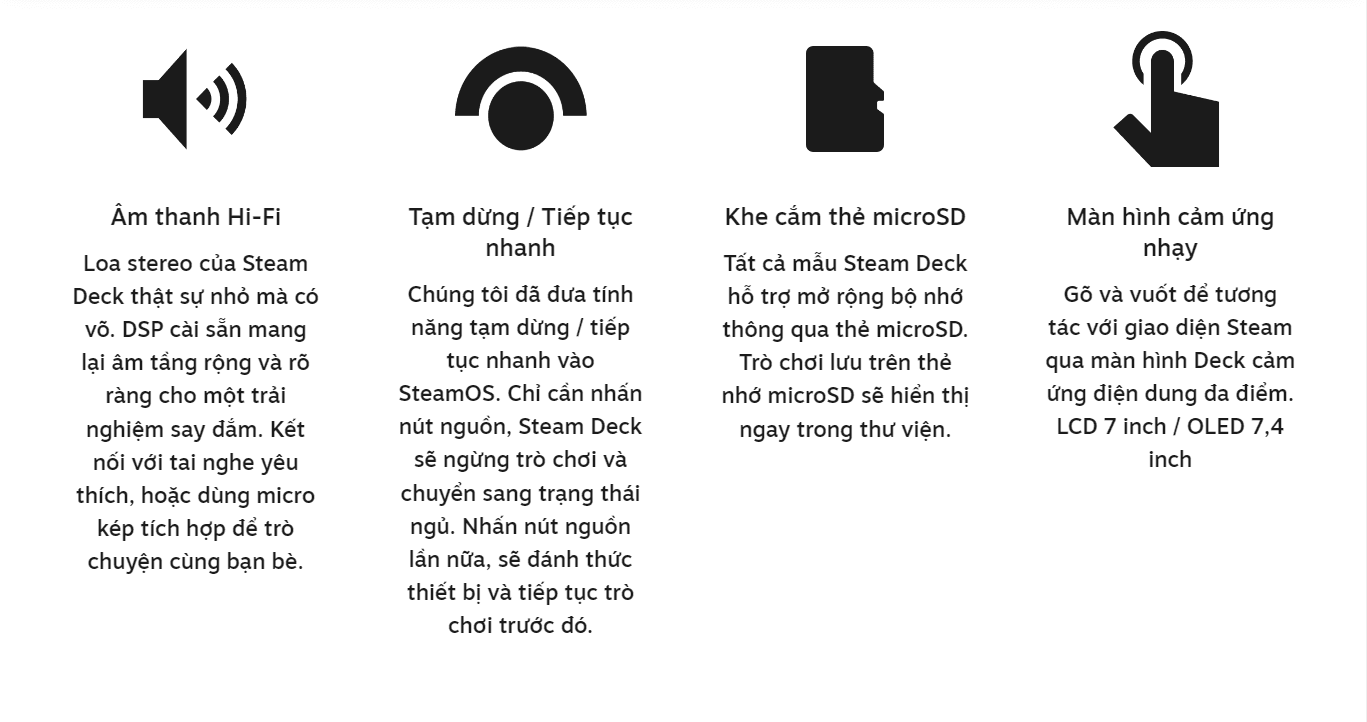 Máy chơi game cầm tay Steam Deck OLED 1TB 10